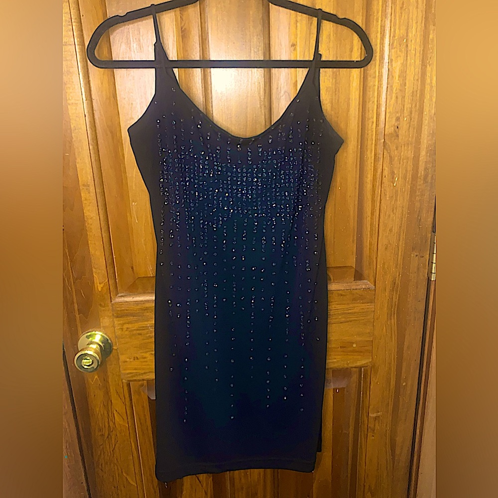 Vintage All That Jazz Little Black Beaded Dress